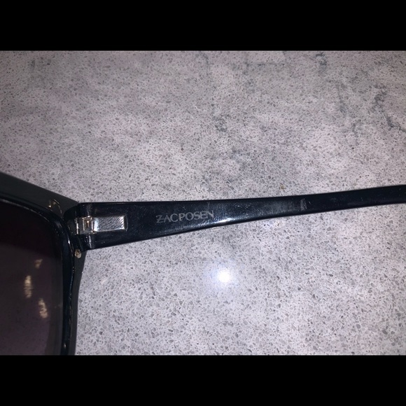 Zac Posen Accessories Zac Posen Black And Gold Cat Eye Sunglasses